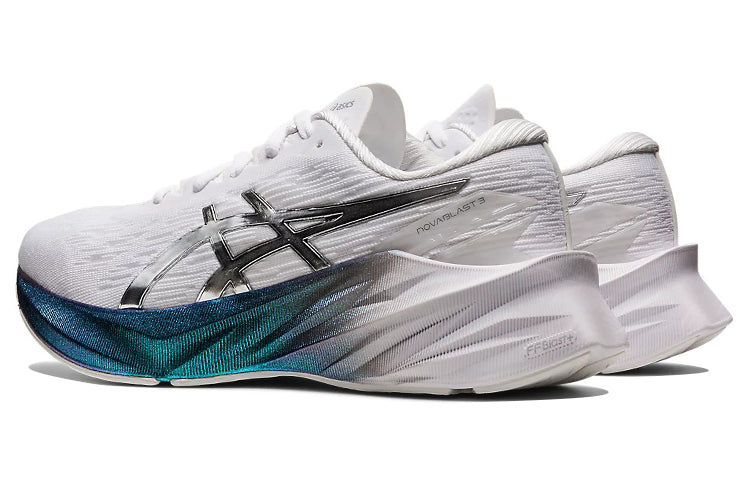 (WMNS) ASICS Novablast 3 Platinum 'White Metallic Blue' 1012B290-100