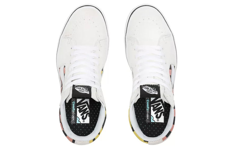 Vans Mixed Media Comfycush SK8-HI Mixed Media White/Pink VN0A3WMB1PC