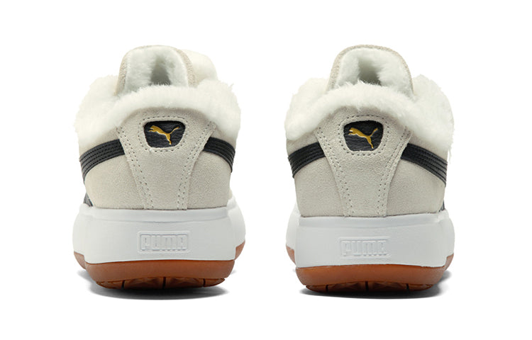 (WMNS) PUMA Suede Mayu 'Fur - Whisper White Black' 385265-01