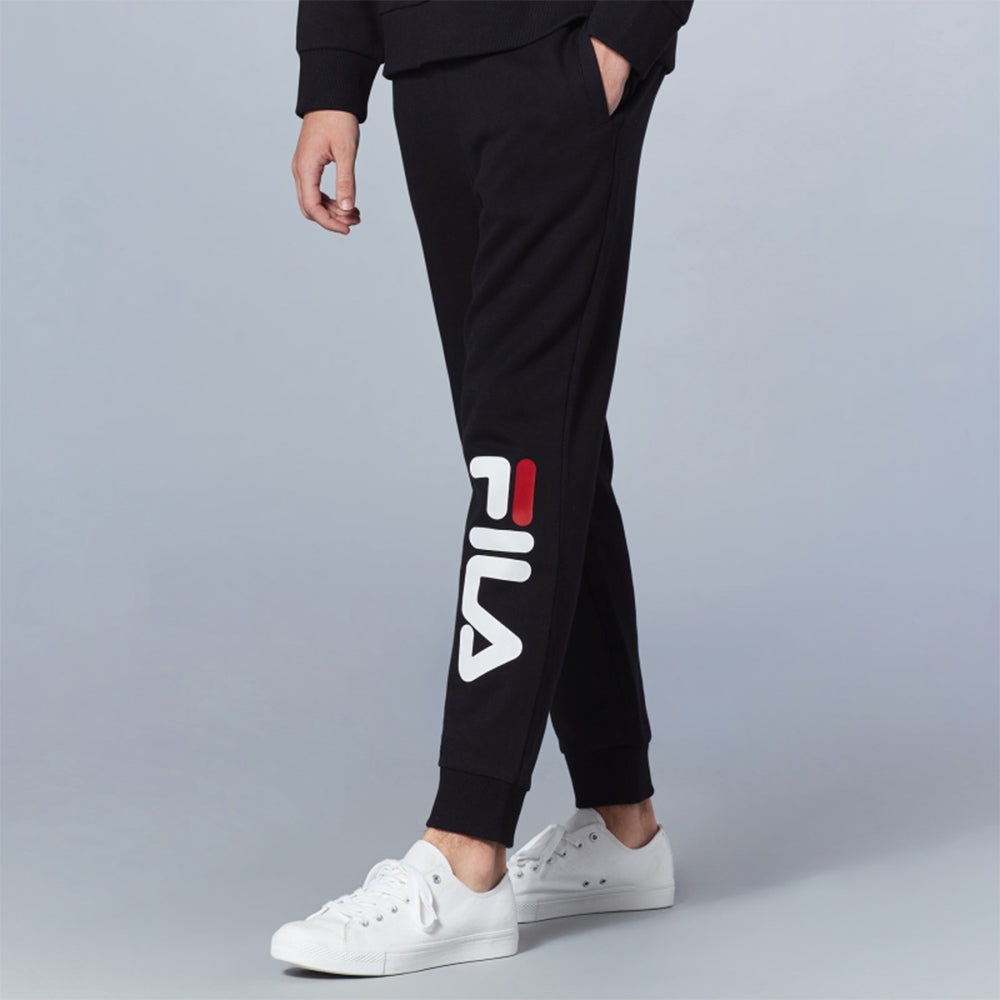 FILA Heritage Logo Printing jogging Bundle Feet Sports Pants Black FS2FPD1111X-BLK