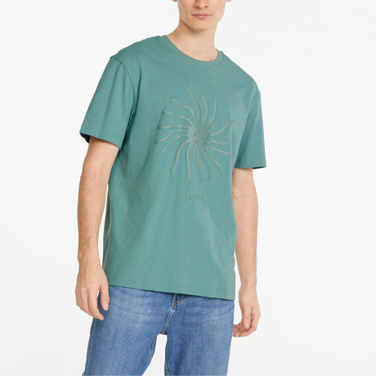 PUMA Adventure Planet Graphic Tee 'Green' 533485-50
