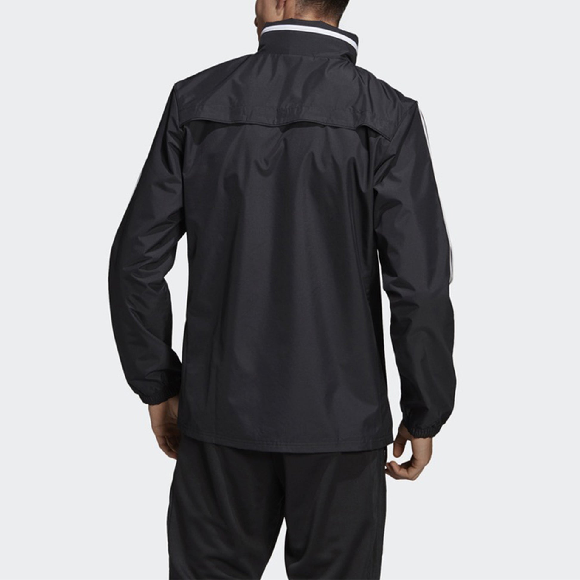 adidas Tiro19 Aw Jacket Logo Printing Stand Collar Sports Hooded Jacket Black D95937