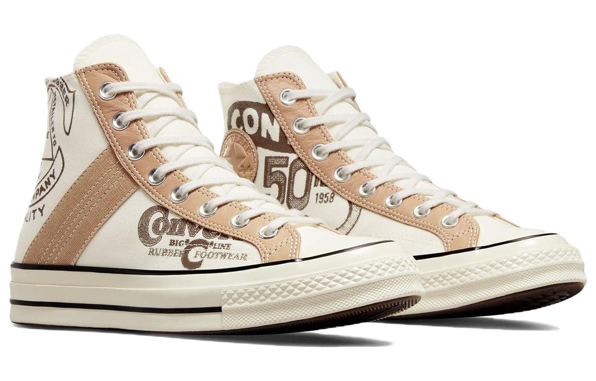 Converse Chuck 70 Leather Overlay High 'Egret Champagne Tan' A07122C