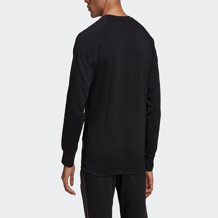adidas Soccer/Football Sports Round Neck Pullover Black FR4218