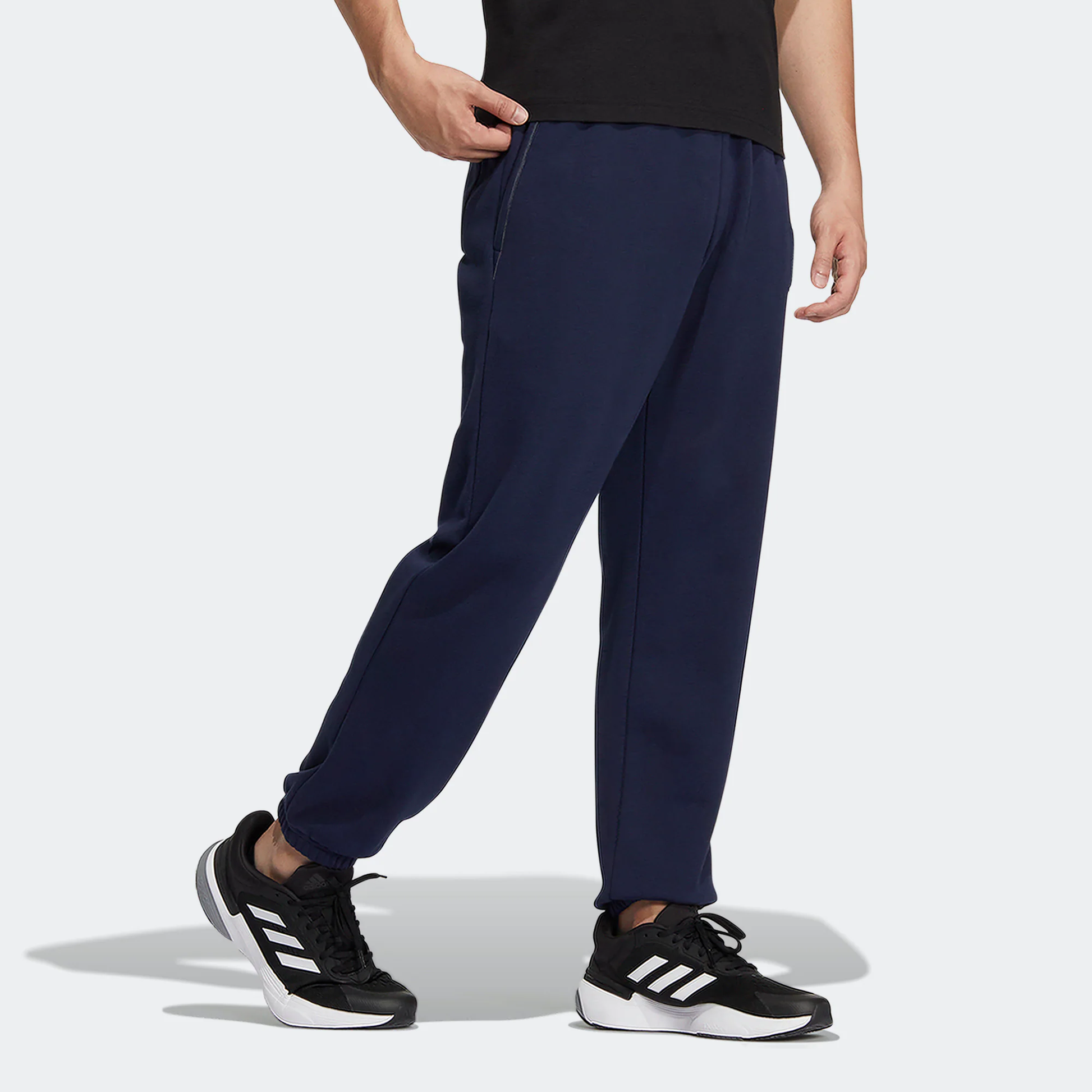 adidas Logo Monogram Pants 'Navy' IB2740