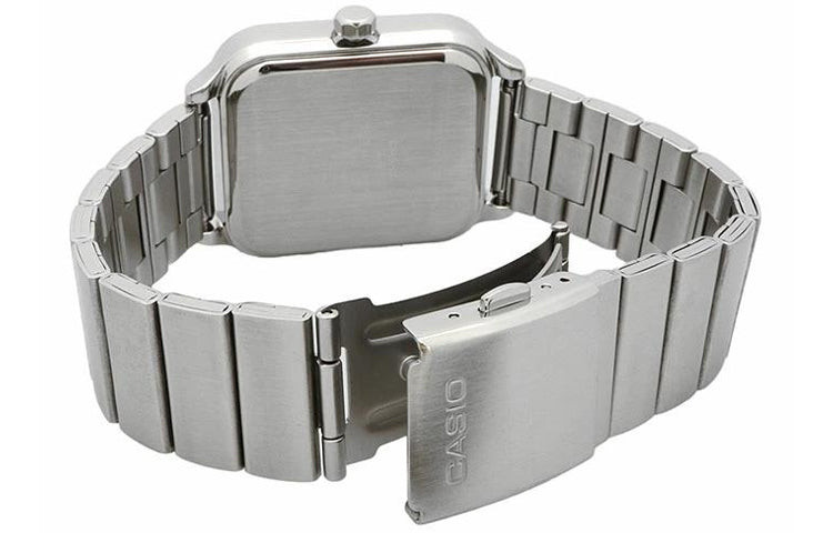 CASIO Analog 'Silver Burgundy' MTP-M305D-4AV
