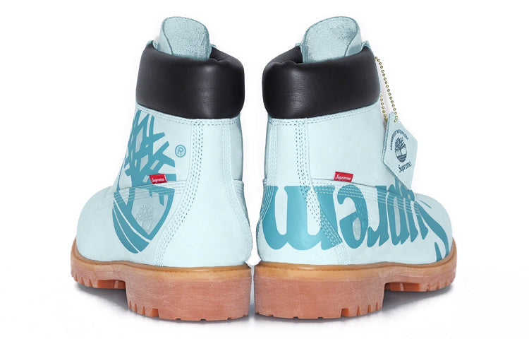 Timberland x Supreme 6 Inch Waterproof Boots 'Blue with Logo' A2MTD