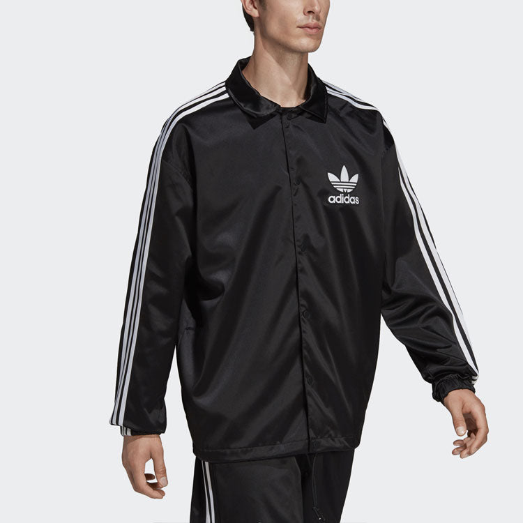 adidas originals Men's Satin Coach Jacket DV1617