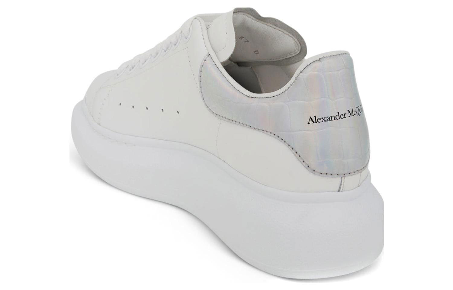 (WMNS) Alexander McQueen Oversized Sneaker 'Silver' 553770WIB9V9637
