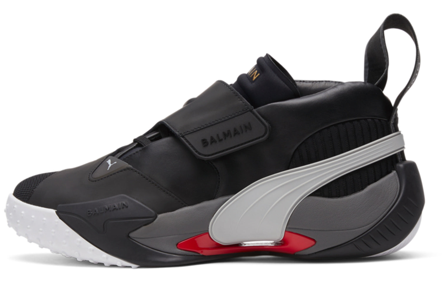 PUMA Court x Balmain 'Black High Risk Red' 195683-01