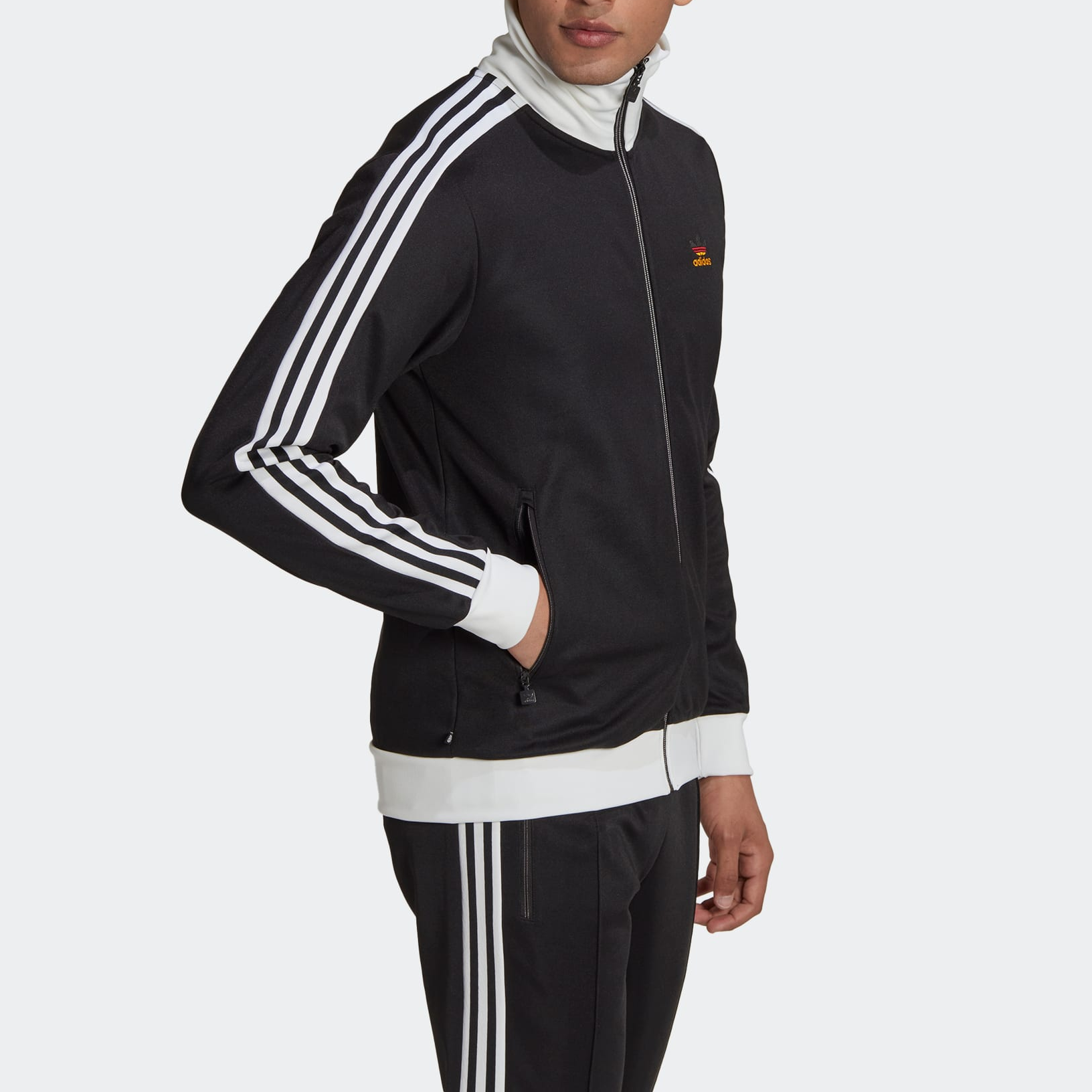adidas originals Beckenbauer Track Jacket 'Black' HK7408