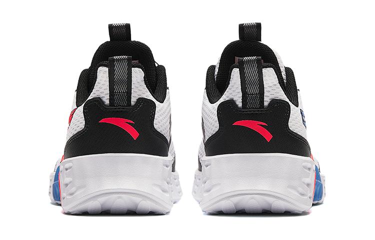 (GS) ANTA Running Series Sneakers 'White Black with Red Blue' A312425515-3