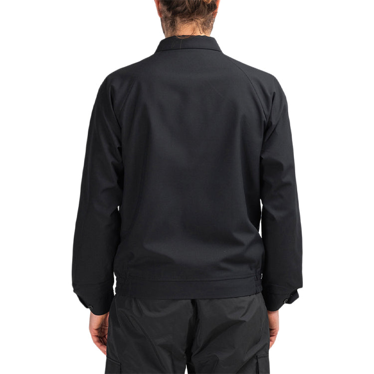 Stussy Bryan Jacket Solid Color Zipper Unisex Black 115488