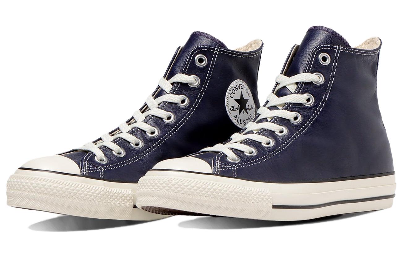 Converse All Star Olive Green Leather High Top 'Navy' 31308270