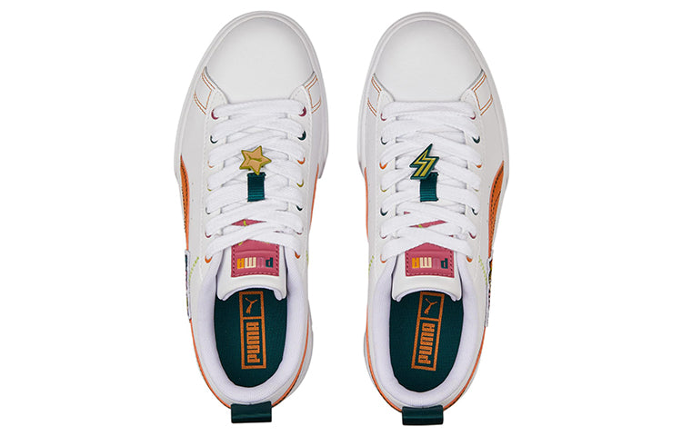 (WMNS) PUMA Mayze Pierced 'White Orange Brick' 386582-02