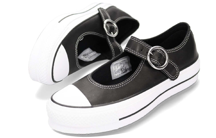(WMNS) Converse Chuck Taylor All Star Mary Jane 'Black White' 563501C