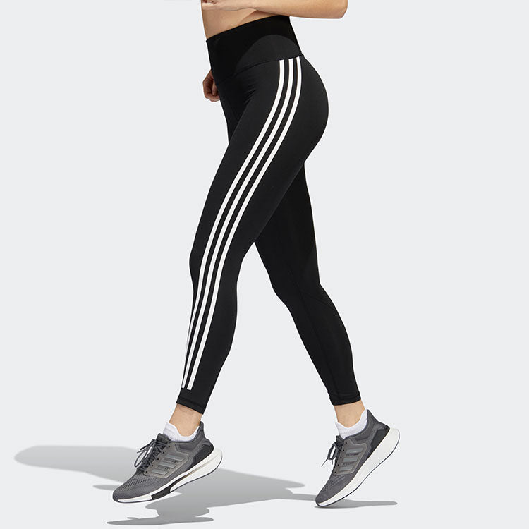 (WMNS) adidas Opt Ticons 7/8t Training Sports Stripe Gym Pants/Trousers/Joggers Black H64211