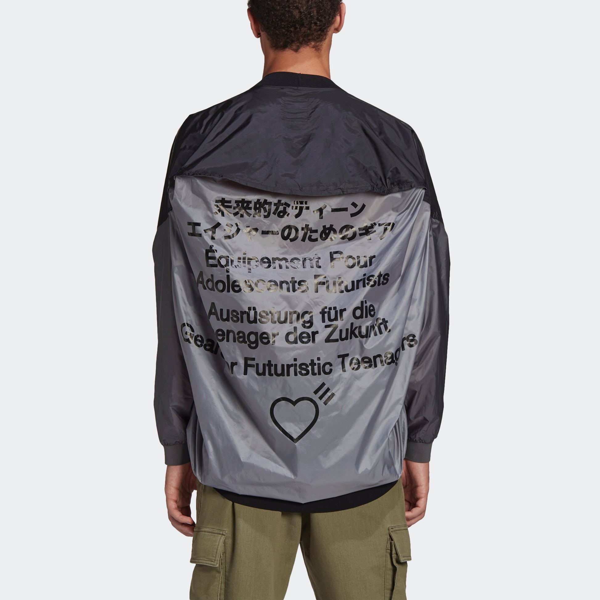 adidas originals x HUMAN MADE Crossover Embroidered Logo Round Neck Sports Black GM4278