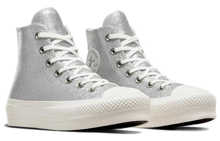 (WMNS) Converse Chuck Taylor All Star Lift Hi 'Silver' A07949C