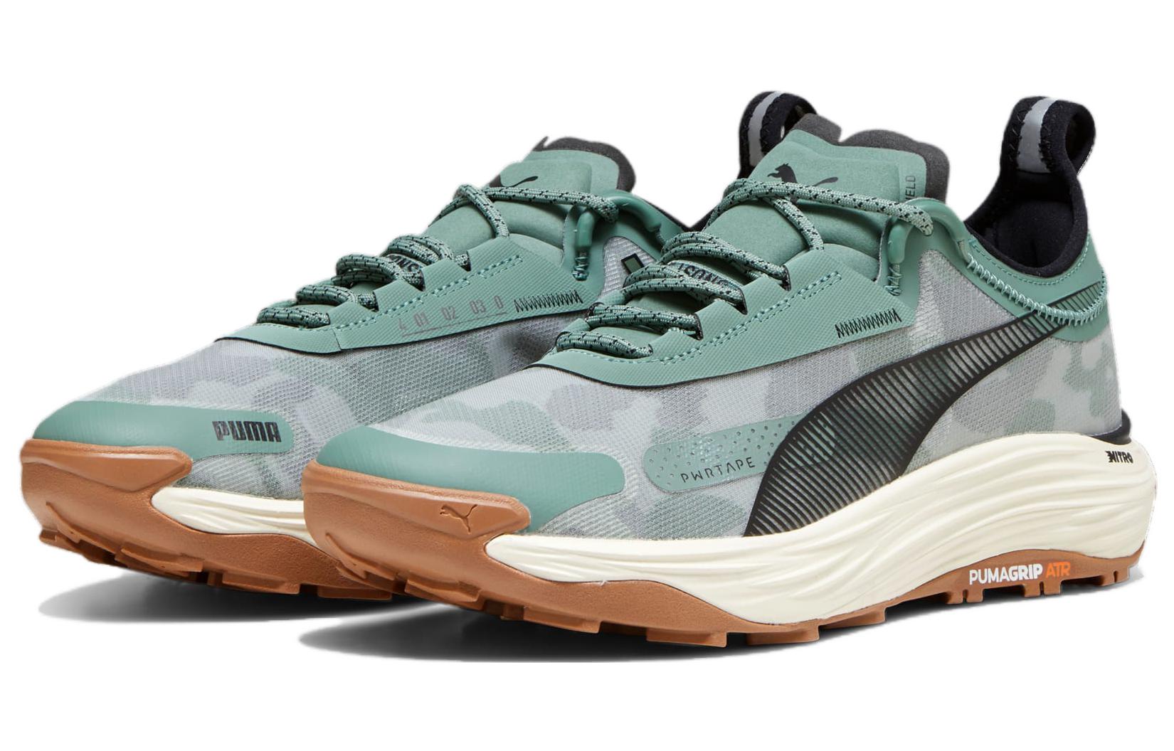 PUMA Voyage NITRO 3 Trail Running Shoes 'Grey Green Black' 377745-04