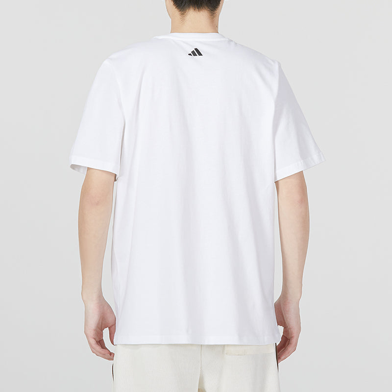 adidas Lil' Stripe Basketball Graphic Tee 'White' IC1866
