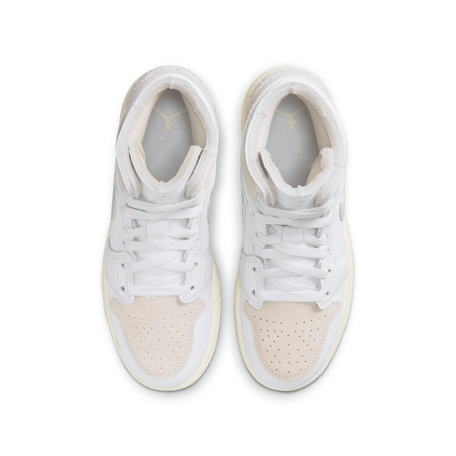 (GS) Air Jordan 1 Mid SE Craft 'Inside Out - White Sail' FB9142-120