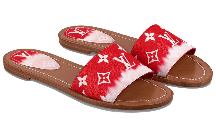 (WMNS) LOUIS VUITTON Lock It Slides 'Red Monogram' 1A7TNC