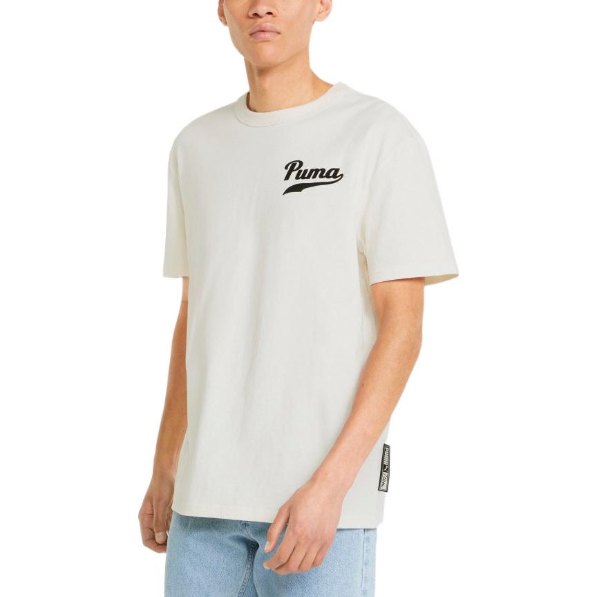 PUMA Word Team Graphic Tee 'White' 536929-65