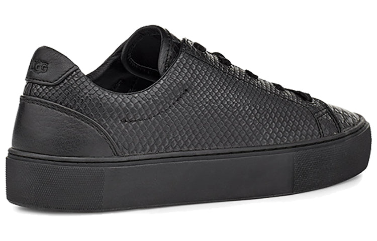 (WMNS) UGG Cakewalk Zilo snake pattern Skateboarding Shoes Black 1109457-BEXT
