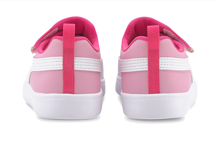 (PS) PUMA Courtflex V2 Leisure Board Shoes Pink/White 372995-03