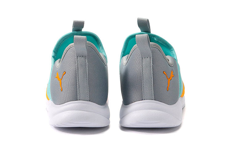 (PS) PUMA Fun Racer Sports Sneakers Grey/Green 194338-02