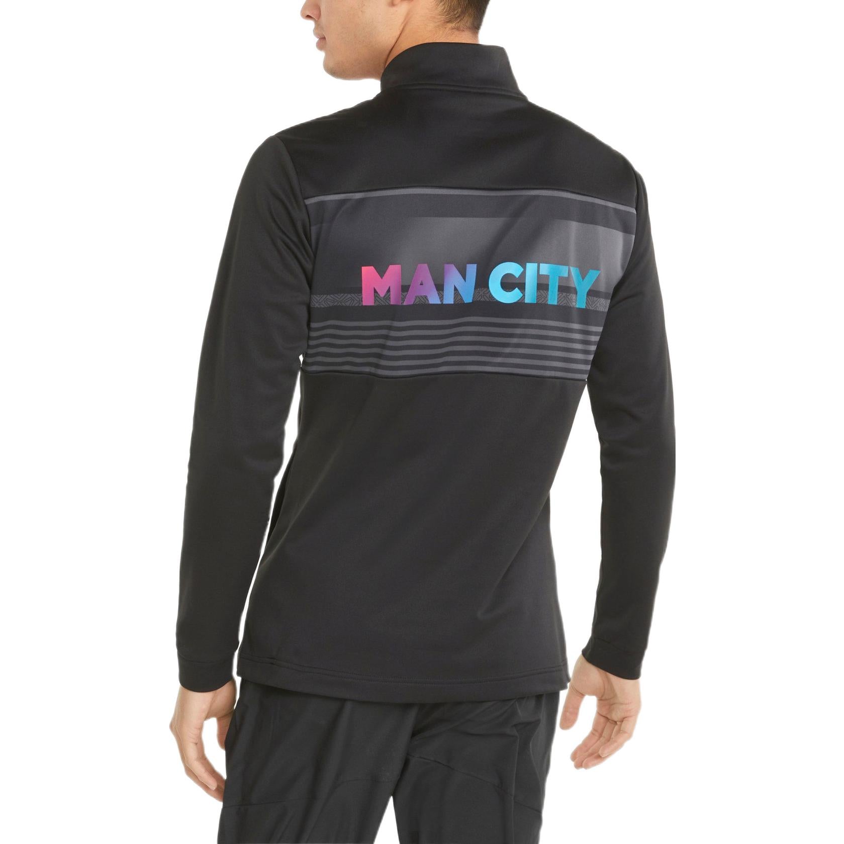 PUMA Manchester City Pre Match 1/4 Zip Top 'Black' 765179-03