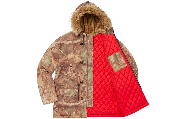 Supreme FW19 Week 15 Spellout N-3B Parka Jacket 'Brown' SUP-FW19-10800