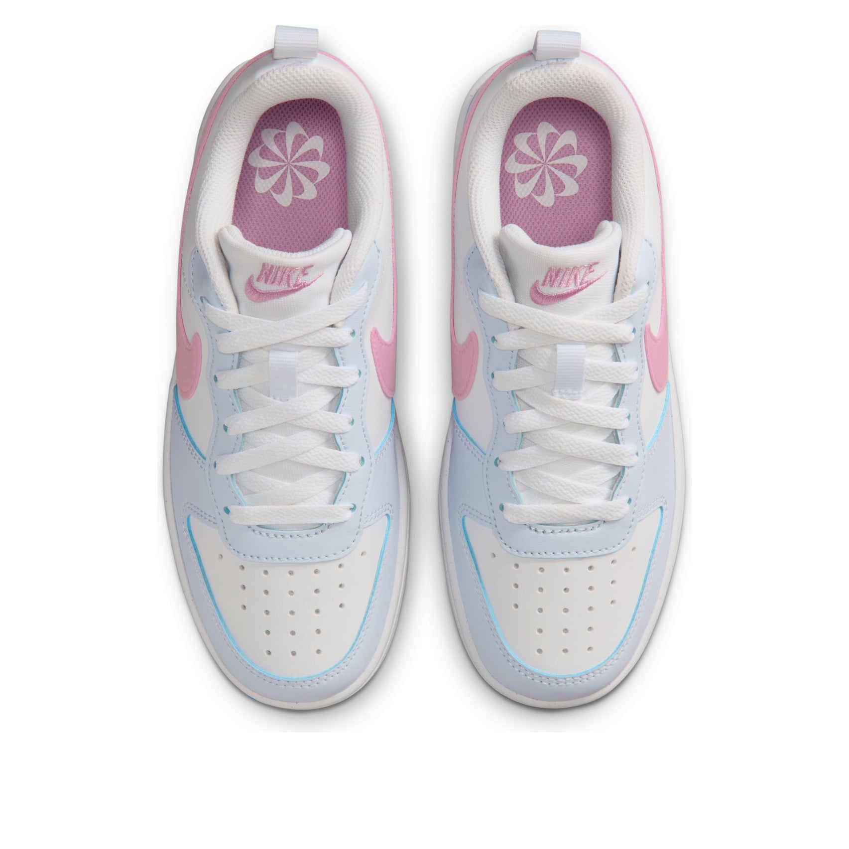 (GS) Nike Court Borough Low Essential+ 'White Rising Pink' IQ2725-101