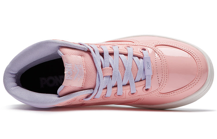 (WMNS) PONY High Skateboard Shoes Pink/Red 01W1SL01PK