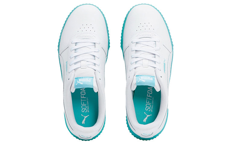 (WMNS) PUMA Carina Chrystal White/Green 373776-01