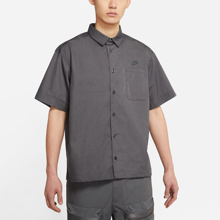 Nike Thin and light Loose Sports Short Sleeve Shirt Gray DM8686-060