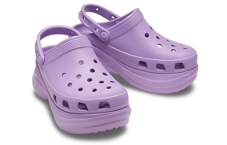 (WMNS) Crocs Classic clog Retro Crocs Outdoor Thick Sole Sports Purple Sandals 206302-5PR