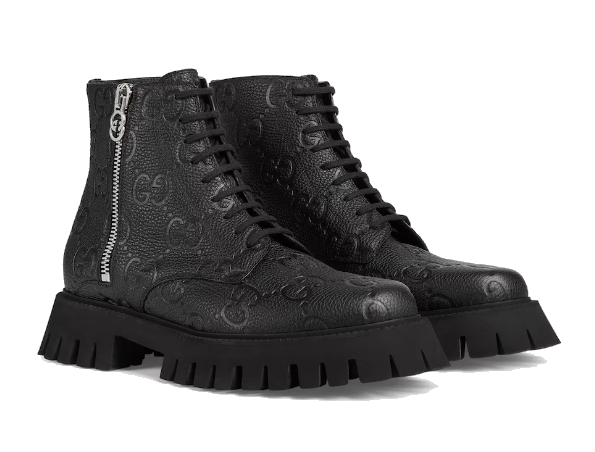 Gucci GG leather boot 'Black' 699584-AACJC-1000