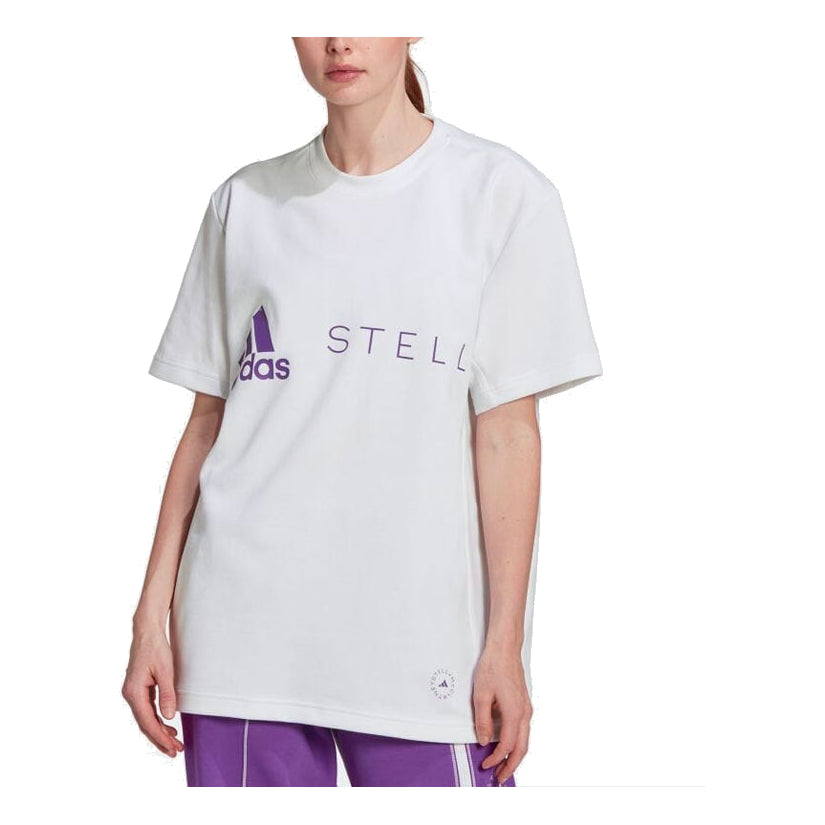 (WMNS) adidas by Stella McCartney Logo T-Shirt  Asia Sizing 'White' HI0901