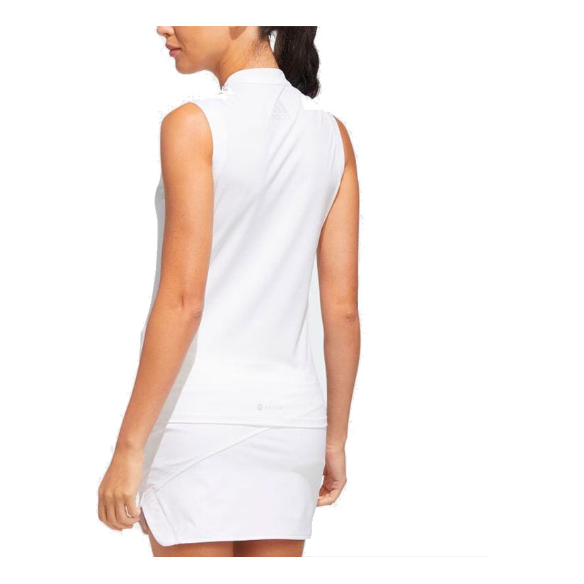 (WMNS) adidas 3-Stripes Sleeveless Mock Neck Shirt Asia Sizing 'White' HA0203