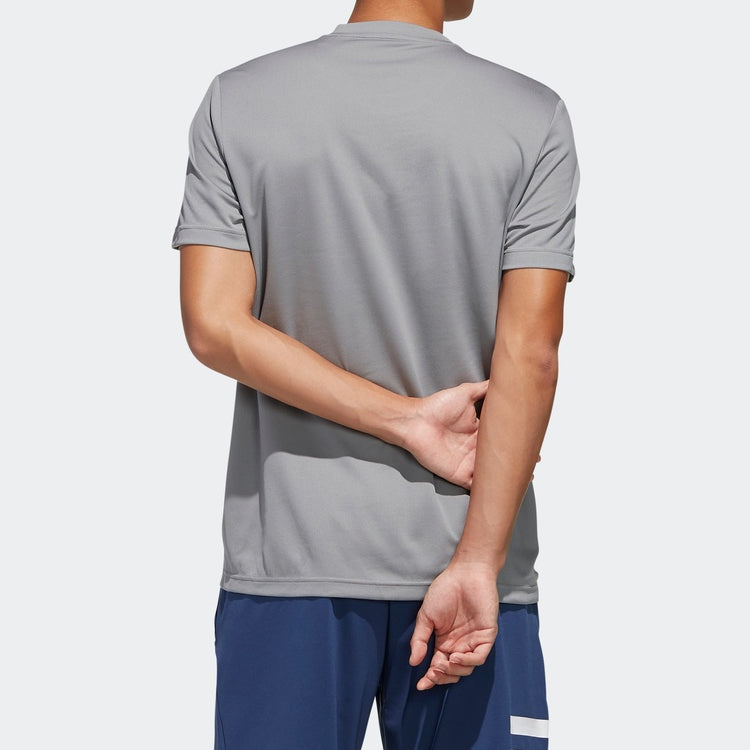 adidas M D2m Pl Tee Training Sports Round Neck Gray FL0287