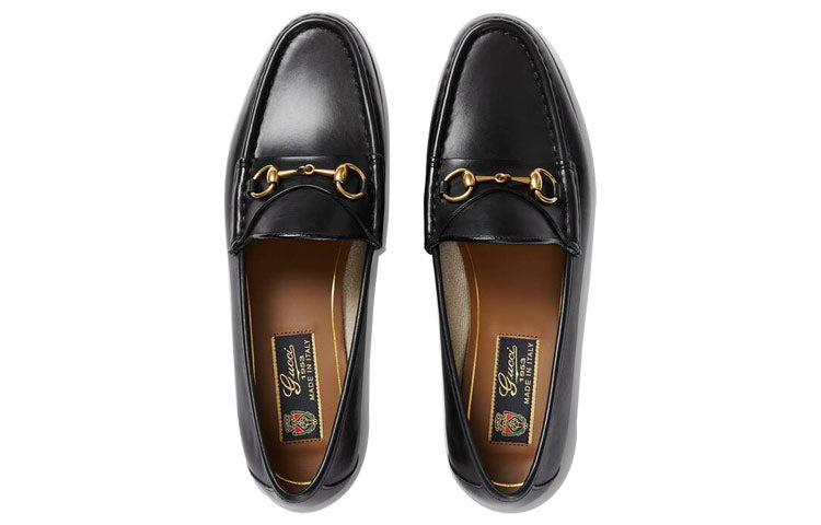 (WMNS) Gucci 1953 Horsebit Loafer 'Black Leather' 309701-BLM00-1000
