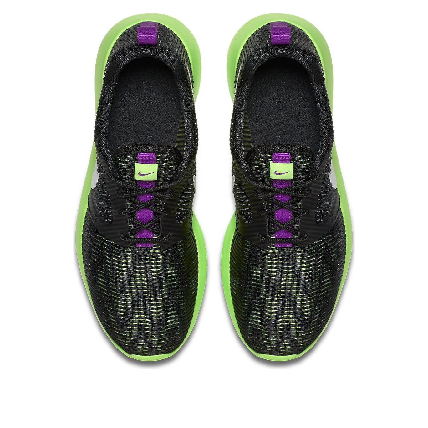 (GS) Nike Roshe One Flight Weight 'Black Ghost Green' 705486-003