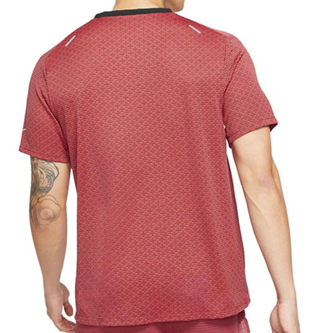 Men's Nike Alphabet Printing Breathable Round Neck Short Sleeve Light Red T-Shirt DD4796-010