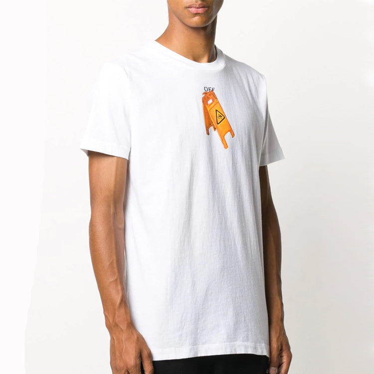 Off-White Pascal Printing Short Sleeve White OMAA027F20FAB0030110
