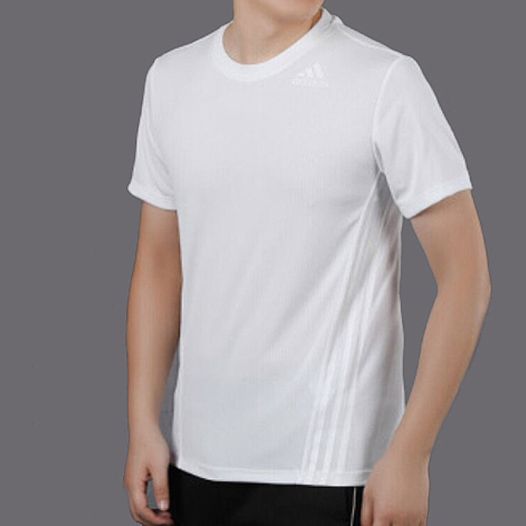 adidas Aeroready Training Sports Round Neck Short Sleeve 'White' FL4310
