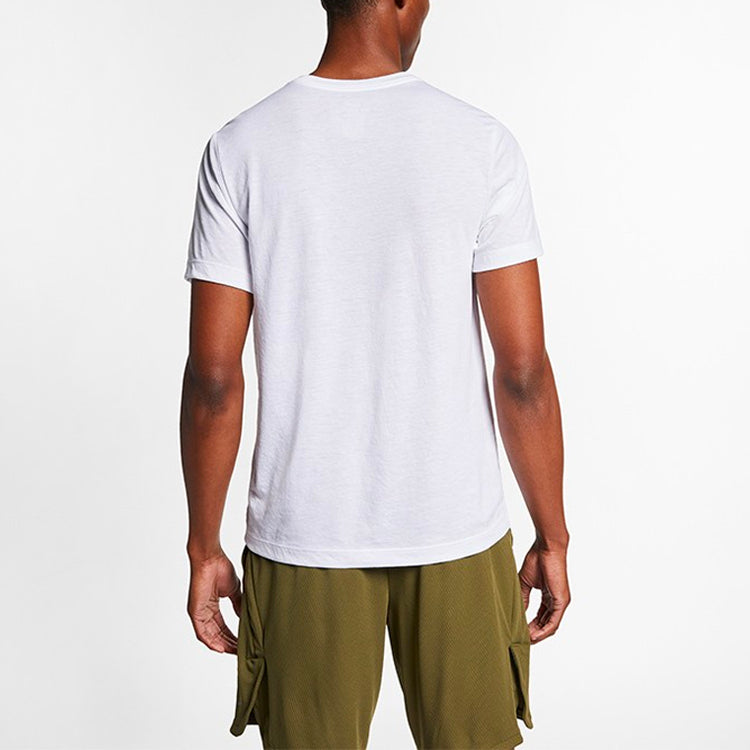 Nike Dri-Fit Breathe Juicing Man Training Quick-Dry Short-Sleeved Male White BQ6533-100