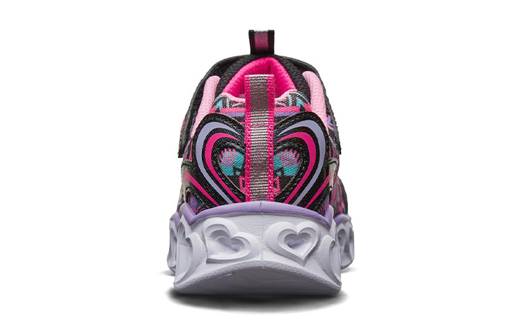 (GS) Skechers Love Lights Low Black/Pink 20180L-BKMT