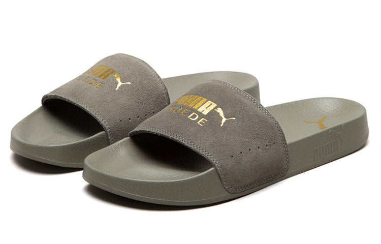 PUMA Leadcat Suede Slippers Grey 365758-03